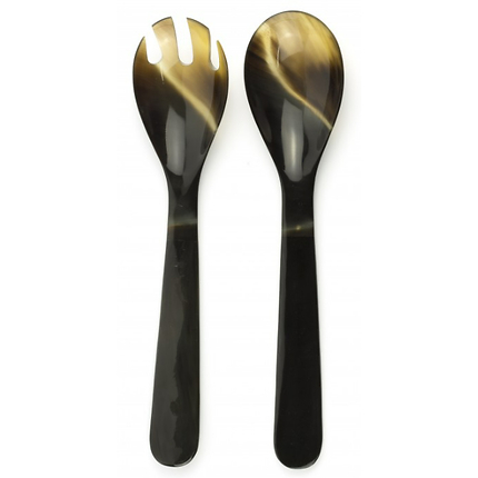 Large Cutlery in Black and Blonde Horn