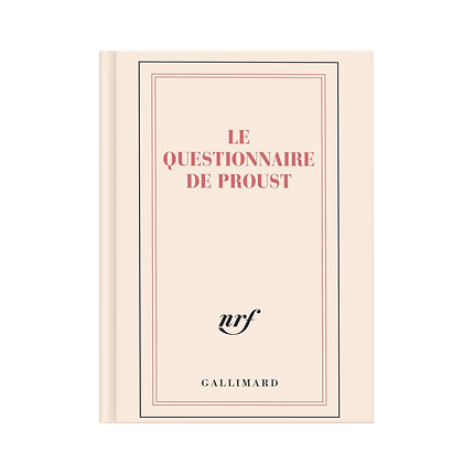 A5 "Proust's Questionnaire" notebook