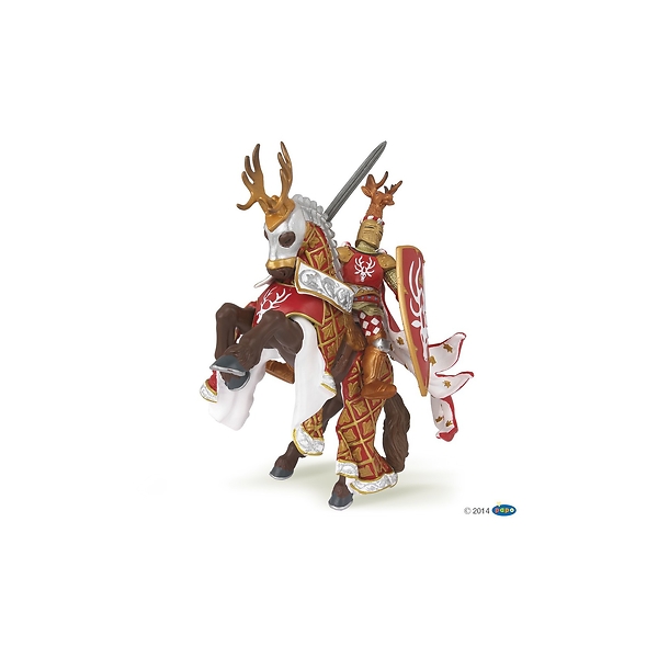 Figurine Cheval du Maître des armes cimier cerf