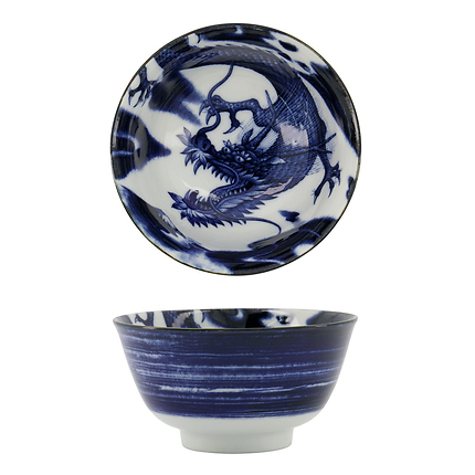 Bol Nippon Bleu Dragon 13Cm