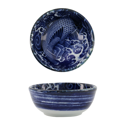Bol Nippon Bleu Carpe 9Cm