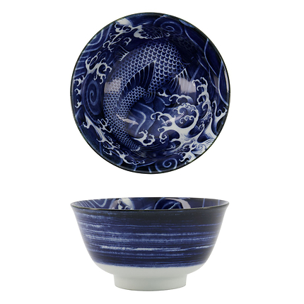 Bol Nippon Bleu Carpe 13Cm