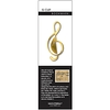 Metal treble clef bookmark