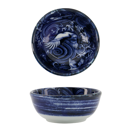 Bol Nippon Bleu Oiseau 9Cm