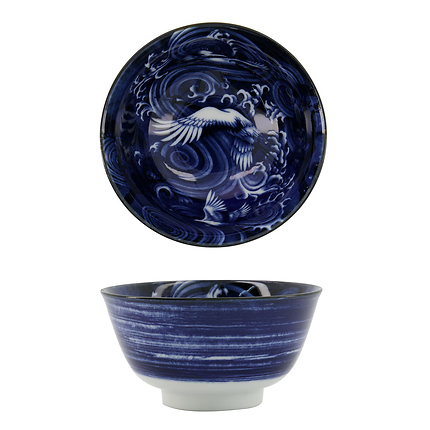 Bol Nippon Bleu Oiseau 13Cm