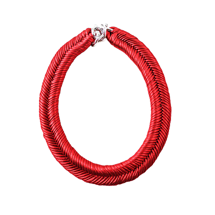 Collier Rouge Metal