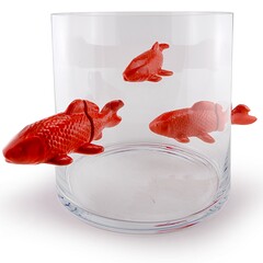 Red Fish Vase