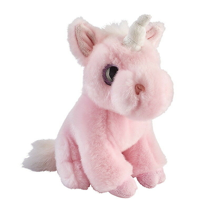 Glitter Eyes Unicorn Pink 20Cm