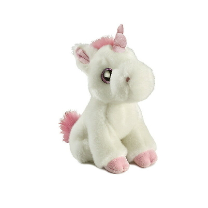 Glitter Eyes Unicorn White 20Cm