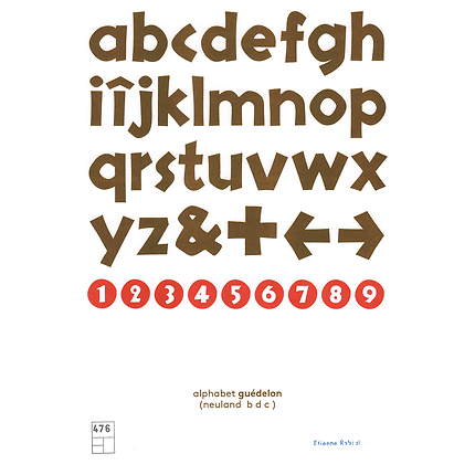 Affiche Alphabet Guedelon