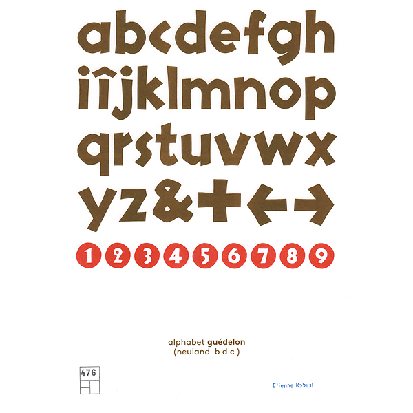 Affiche Alphabet Guedelon