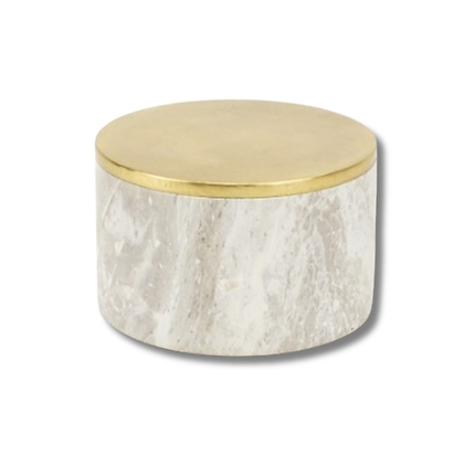 Medium Cylindrical Box Brass Lid