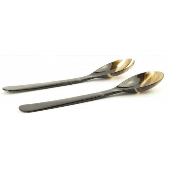 Small Cutlery in Black and Blonde Horn