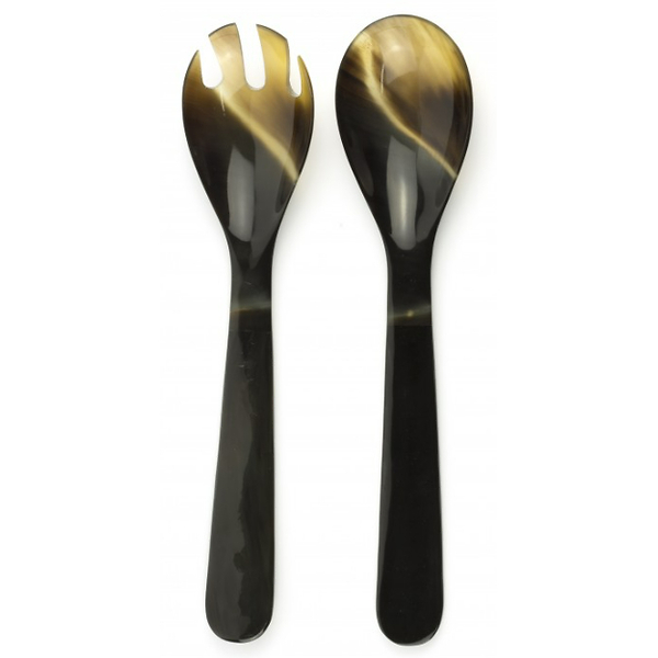 Large Cutlery in Black and Blonde Horn