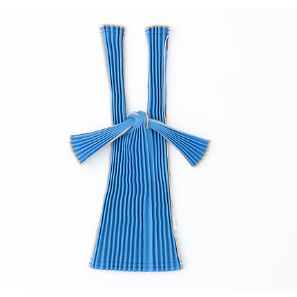 Tote Bag Pleated Mini Blue