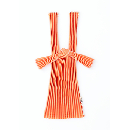 Tote Bag Pleated Mini Orange