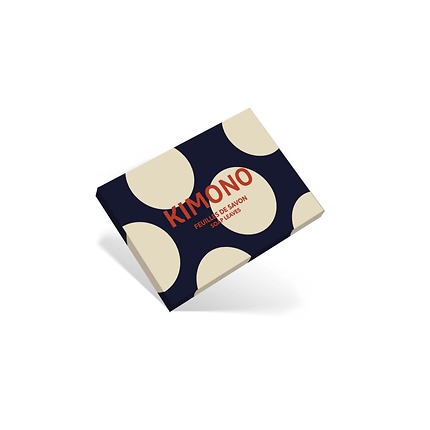 Soap sheet Kimono green tea peas