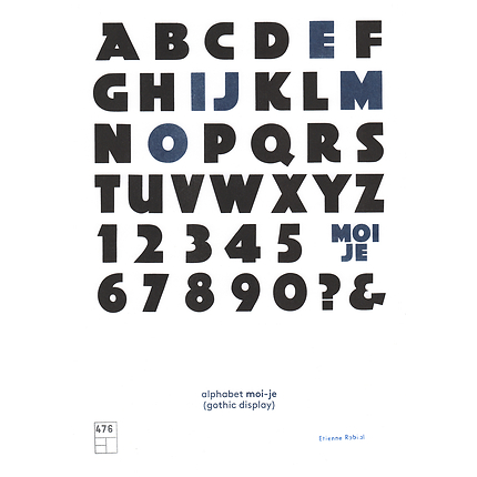 Affiche Alphabet Moi Je