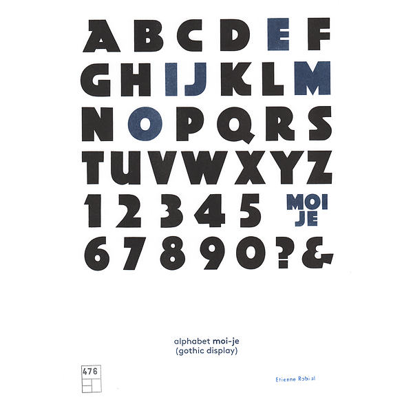 Poster Alphabet Moi Je