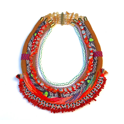 Collier Maa rouge