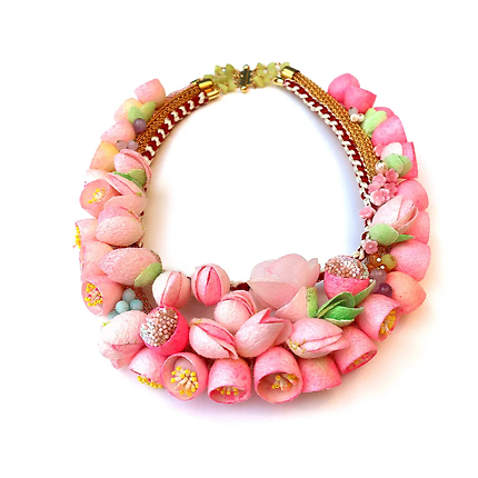 Cherry blossom time necklace