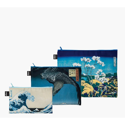Pochettes lot de 3 Hokusai Recyclés