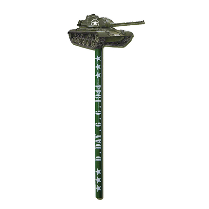 D-Day Wooden Pencil - Tank Figurine