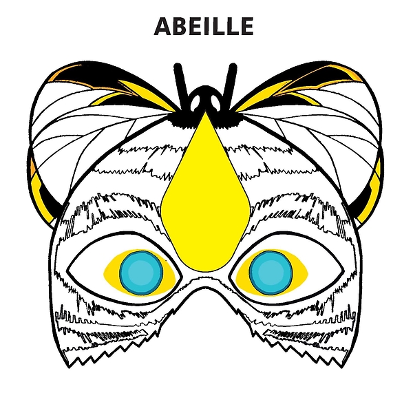 Métamorphoses : Kit masques augmentés pochette bleue (abeille, papillon, coccinelle)