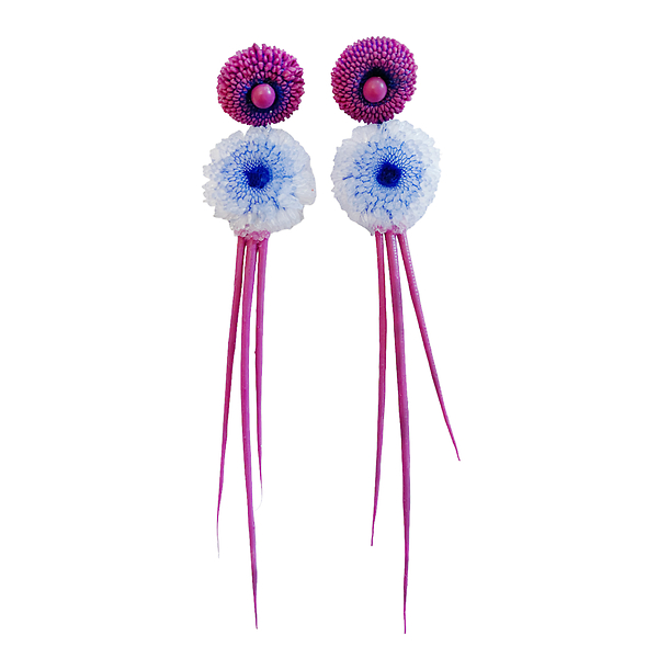 Earrings BOH M magenta