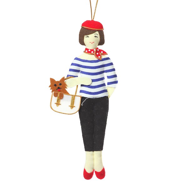 Parisian Ornament with Beret