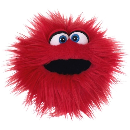 Red furry plush - Twaddle