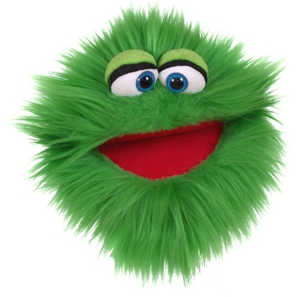 Green furry plush - Blappermouth