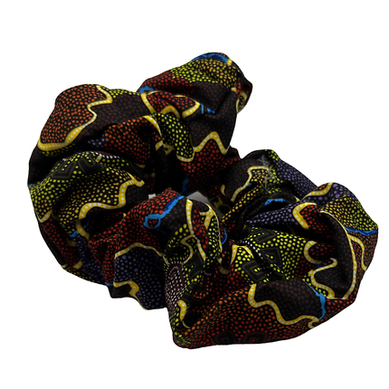 Hair scrunchies by Merryn Apma Daley - Mens camp fire