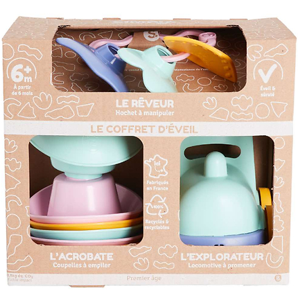 Pack d'éveil - Trio rose et vert