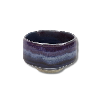 Mauve-blue macha bowl