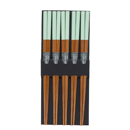 Set of mint-coloured chopsticks