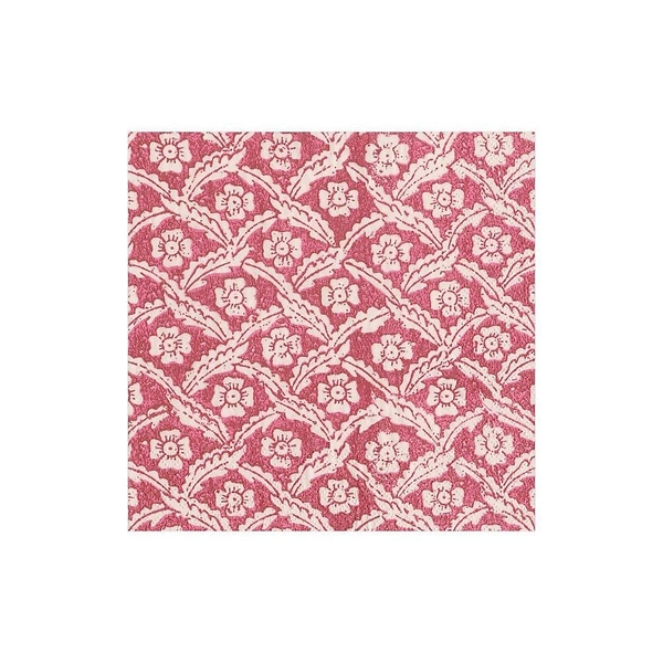 Serviette cocktail Floral Cross - Rouge