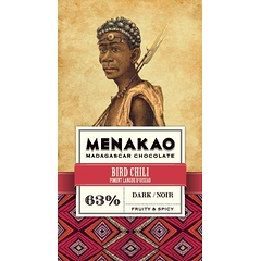 Chocolat Menakao Noir 63% - Piment Oiseau