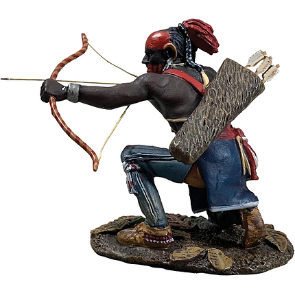 Amerindian figurine with bow