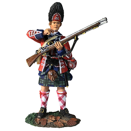 42nd Royal Highland Regiment Grenadier Standing Tearing Cartridge, 1760-63