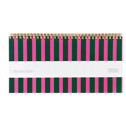 Deskplanner with stripes