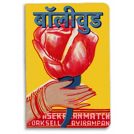 Carnet A5 Rose "Bollywood superstars"