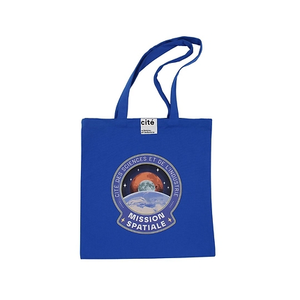 Space mission edited tote bag