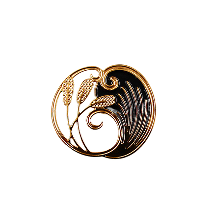 Broche Roseau Noir