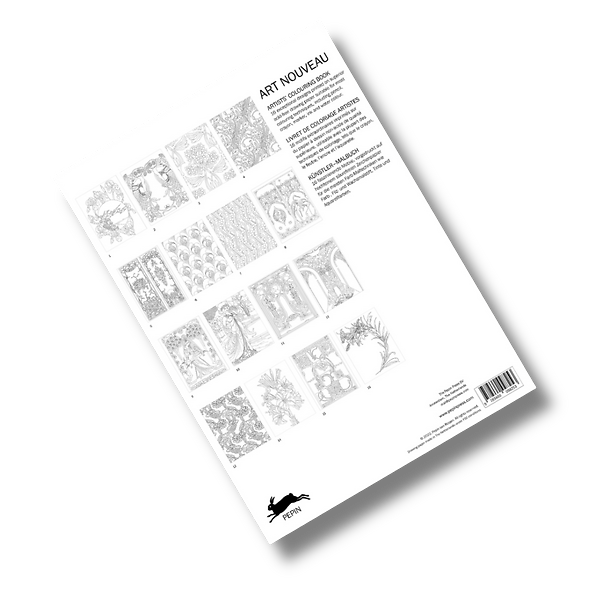 Artists Colouring Books Art Nouveau 1