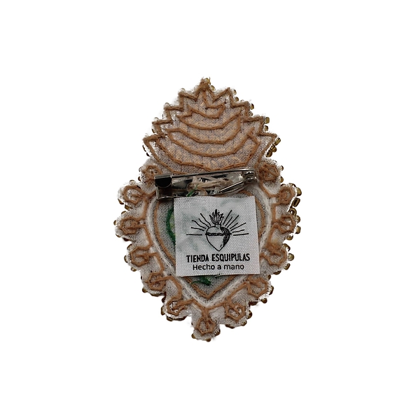 Broche Coeur Ex-Voto Printanier