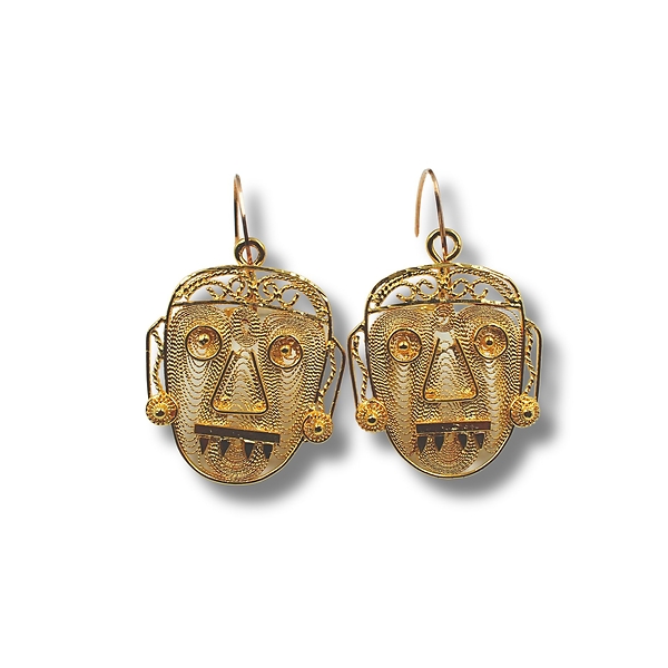 Boucles d'oreilles Pakal - Astronaute Maya