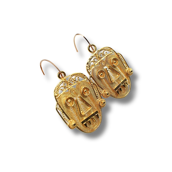 Boucles d'oreilles Pakal - Astronaute Maya