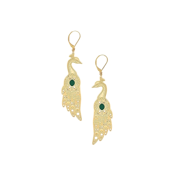 Boucles d'oreilles Paon Sarah Bernhardt