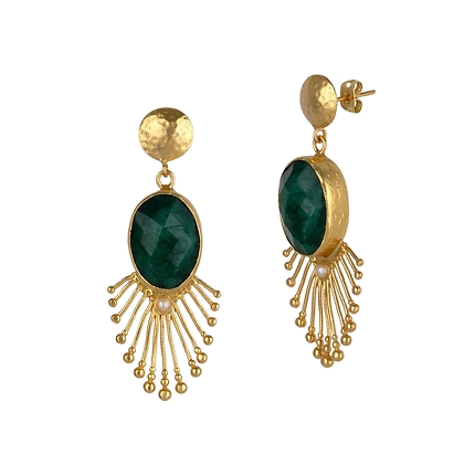 Boucles d'oreilles Emerald